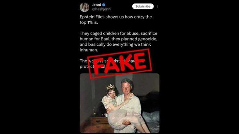 Are the Bill Clinton and Stephen Hawking &lsquo;Princess Dress&rsquo; Epstein Photos Real? Fact-Checking Viral AI Images