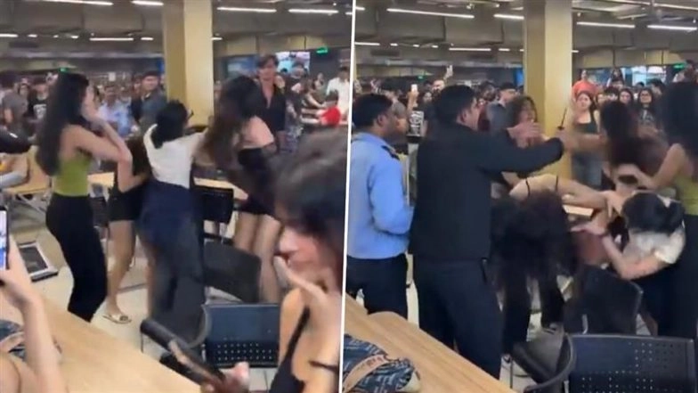 Sonipat Girls Fight Video: Viral Clip of &lsquo;10-Lakh Fees&rsquo; University Campus Fight Trends As &lsquo;Shawarma Guy&rsquo; Steals Spotlight