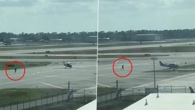 Florida Man Drives Mustang Through Daytona Beach International Airport Gate, Tries To Board Planes in Shocking Breach (Watch Video)