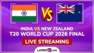 India vs New Zealand Live Streaming, T20 World Cup 2026 Final