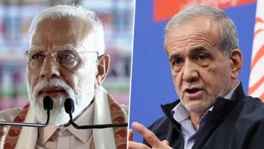 PM Narendra Modi Speaks to Iranian President Masoud Pezeshkian, Voices Concern Over Escalating West Asia Conflict