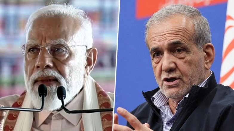 PM Narendra Modi Holds Another Phone Call With Iran&rsquo;s President Masoud Pezeshkian, Conveys Eid and Nowruz Greetings Amid Middle East Conflict