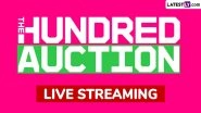 Where to Watch The Hundred 2026 Men's Player Auction Live Streaming Online and TV Channel in India