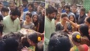 Newlyweds Rashmika Mandanna-Vijay Deverakonda Perform Satyanarayana Vratham at Actor&rsquo;s Native Place in Thummanpet (View Pic and Watch Video)