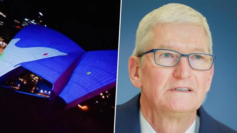 Apple CEO Tim Cook Hails Sydney Opera House iPad Art Projection by Australian Artists (Watch Video)
