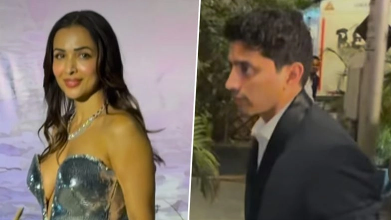 Malaika Arora and Rumoured Boyfriend Harsh Mehta Attend Kritika Kamra-Gaurav Kapur&rsquo;s Wedding Reception in Mumbai, Duo Avoid Paps (Watch Video)