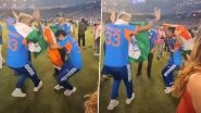 Ishan Kishan, Hardik Pandya&rsquo;s On-Field Dance With Their Girlfriends Aditi Hundia and Mahieka Sharma After ICC Men&rsquo;s T20 World Cup 2026 Triumph Goes Viral &ndash; WATCH