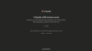technology-Claude Down: Anthropic AI Faces Outage as Users Report Login Errors and API Disruptions