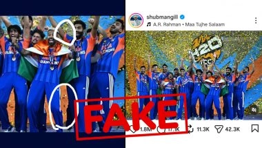 Fact Check: Did Shubman Gill Intentionally Remove Sanju Samson from T20 World Cup 2026 Celebration Pic?