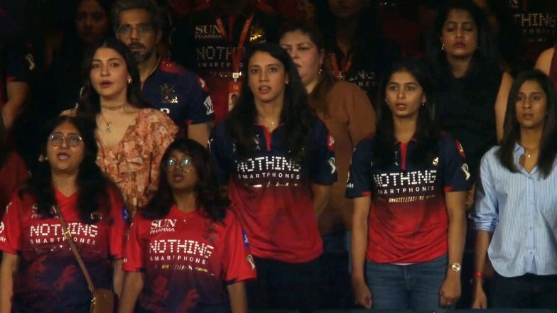 Anushka Sharma, Smriti Mandhana, Shreyanka Patil and Jemimah Rodrigues Attend RCB vs SRH IPL 2026 Opener at M Chinnaswamy