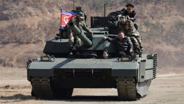 Kim Jong Un and Daughter Kim Ju Ae Ride Tank in Latest North Korea Military Drills Amid Succession Rumours (See Pics)