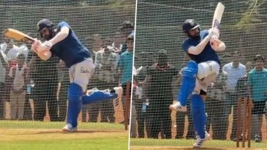 Rohit Sharma Practice Video: Mumbai Indians Star Begins IPL 2026 Training at Shivaji Park