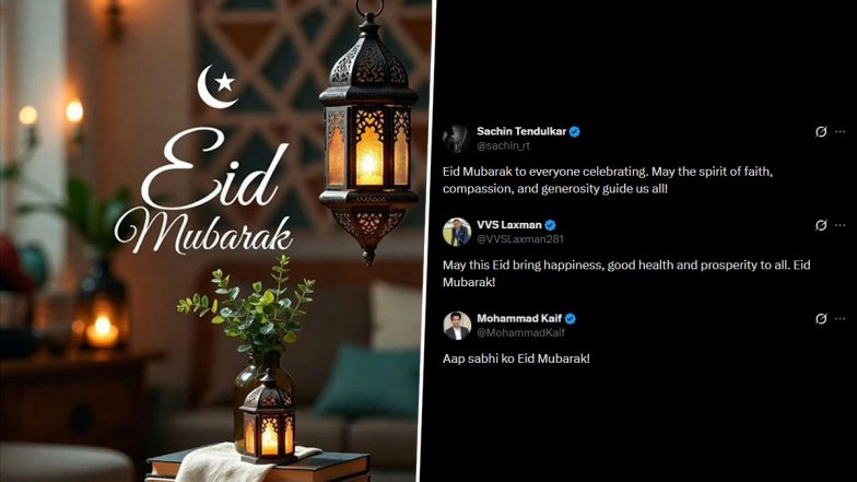Sachin Tendulkar, VVS Laxman, and Mohammed Kaif Extend Eid Mubarak 2026 Wishes