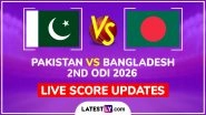 Pakistan vs Bangladesh Live Score Updates, 2nd ODI 2026: Check XIs; PAK Drop Abrar Ahmed