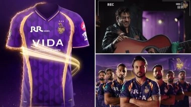 KKR Launches New Jersey For IPL 2026 Celebrating Franchise Legacy (Watch Video)