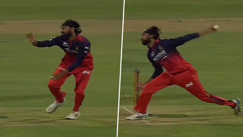 Usman Tariq in IPL? Krunal Pandya Bowls with Weird Bowling Action During RCB vs SRH 2026 Season Opener (Watch Video)