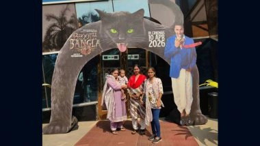 Excited Theatre Audience Poses Next to ‘Bhooth Bangla’ Posters and Standees! Reaction Is Next Level