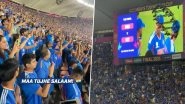 Crowd at Narendra Modi Stadium Sings 'Maa Tujhe Salaam' After India Win T20 World Cup 2026 Final, Video Goes Viral