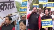 AAP MLAs Stage ‘Funeral Procession of Democracy’ Outside Delhi Assembly, Atishi Accuses BJP of Suppressing Opposition Voice Over Suspensions of Legislators AAP MLAs Stage ‘Funeral Procession of Democracy’ Outside Delhi Assembly, Atishi Accuses BJP of Suppressing Opposition Voice Over Suspensions of Legislators