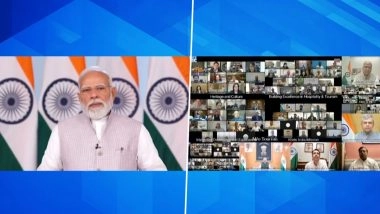 PM Narendra Modi Pushes for ‘Care Economy’, Youth Empowerment at Post-Budget Webinar on ‘Sabka Saath Sabka Vikas’ (Watch Video)