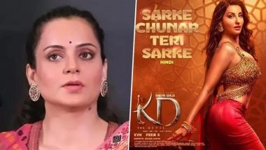 ‘Sarke Chunar Teri Sarke’ Row: Kangana Ranaut SLAMS Vulgar Lyrics of Nora Fatehi-Sanjay Dutt’s Song, Says ‘Bollywood Has Crossed All Limits’