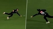 Nick Kelly Takes Spectacular One-Handed Catch To Dismiss Rubin Hermann in NZ vs SA 5th T20I 2026 (Watch Video)