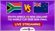 South Africa vs New Zealand Live Streaming, T20 World Cup 2026 Semi-Final South Africa vs New Zealand Live Streaming, T20 World Cup 2026 Semi-Final