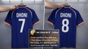 social-viral-MS Dhoni Jersey Number Change: Ex-CSK Captain to Don No 8 Shirt Instead of 7 in IPL 2026?
