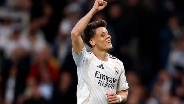 Arda Guler Equals Record for Longest Goal in La Liga History, Turkish Player Achieves Feat During Real Madrid vs Elche Match