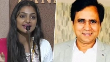 Maha Kumbh Viral Girl Monalisa Bhosle Accuses Director Sanoj Mishra of Sexual Misconduct, Says He Touched Her Inappropriately 10 Times (Watch Video)