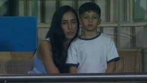 sports-Hardik Pandya’s Girlfriend Mahieka Sharma and Son Agastya Spotted Together At Wankhede Stadium During IND vs ENG T20 World Cup 2026 Semi-Final