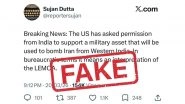 US Asked India To Provide Military Support To Attack Iran? MEA Fact Check Debunks Fake Claim