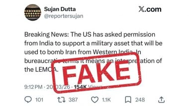 US Asked India To Provide Military Support To Attack Iran? MEA Fact Check Debunks Fake Claim