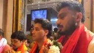 Axar Patel, Ishan Kishan, Abhishek Sharma Visit Shri Siddhivinayak Temple Ahead of IND vs ENG T20 World Cup 2026 Semi-Final