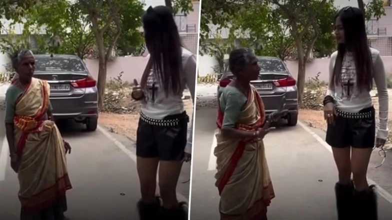 ‘Why Are You Wearing Shorts?’ Elderly Woman Stops Influencer Shriyanshi Mid-Shoot in Bengaluru, Video Goes Viral
