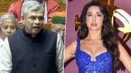 Nora Fatehi&rsquo;s &lsquo;Sarke Chunar Teri Sarke&rsquo; Song Controversy: Union Minister Ashwini Vaishnaw Says, &lsquo;Freedom of Speech Cannot Be Absolute&rsquo; (Watch Video)