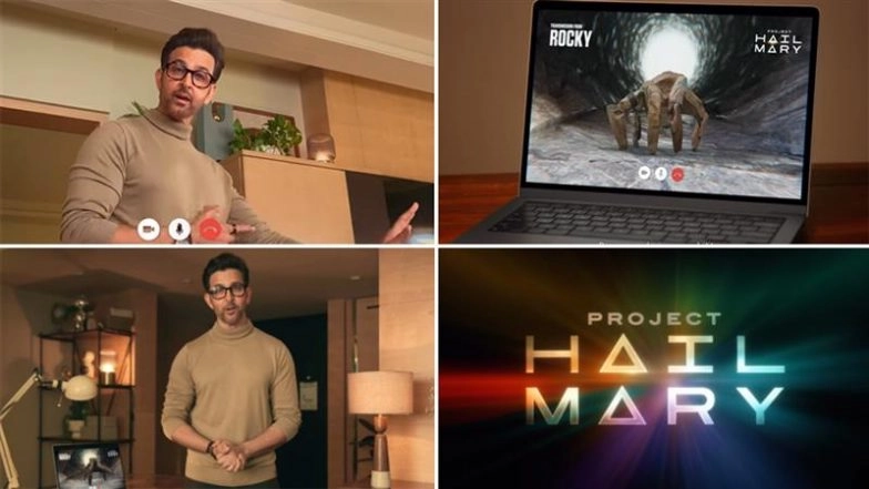 &lsquo;Project Hail Mary&rsquo; X Bollywood: Hrithik Roshan Befriends Ryan Gosling&rsquo;s Alien Rocky, Jaadu&rsquo;s Jealous Reaction Goes Viral (Watch)