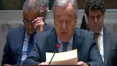 World News | UN Chief Guterres Urges Immediate Halt to Hostilities in Middle East