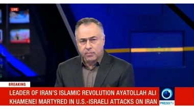 World News | Press TV Anchor Gets Emotional Reporting Death of Khamenei; Iran Vows Retaliation