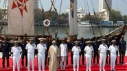 India News | INSV Kaundinya Flagged into Mumbai After Maiden Oman Voyage