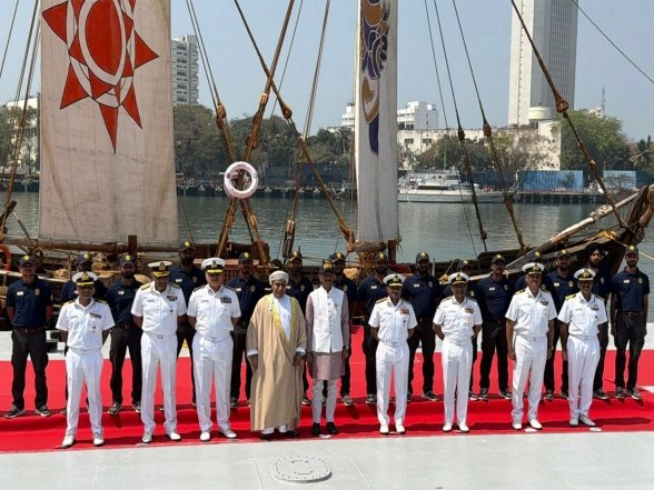 India News | INSV Kaundinya Flagged into Mumbai After Maiden Oman Voyage