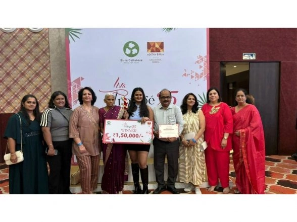 Business News | Vasai Girl Wins National Fashion Title with Collection Refreshing Heritage Textiles