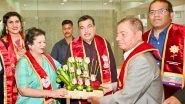 Business News | Union Minister Nitin Gadkari Attends Degree Distribution Ceremony of Pillai Group of Institutions