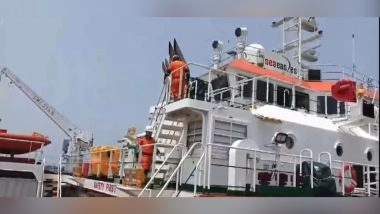 India News | Offshore Supply Vessel Anchors at Kerala's Kollam Port Amid Tensions in West Asia