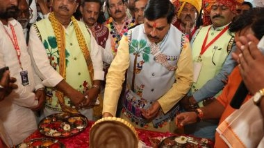 India News | Madhya Pradesh CM, Ministers Offer Prayers at Bhilat Dev Temple in Barwani