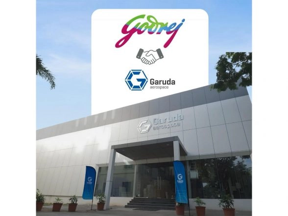 Business News | Garuda Aerospace Collaborates with Godrej Group Companies Across India for Industrial Inspection