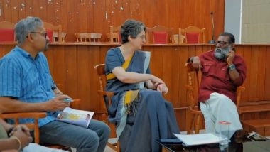 India News | Congress MP Priyanka Gandhi Meets Tribal Scholars, Discusses Concerns of Students