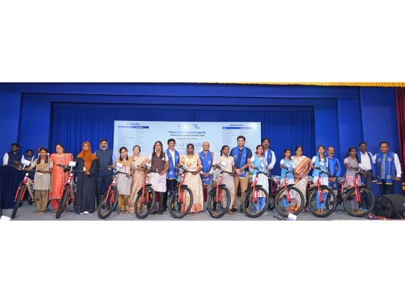 Business News | Rotary Club of Chennai Legends and Rotary Dist 3234 Donate 225 Free Bicycles to Schoolgirls in Chennai