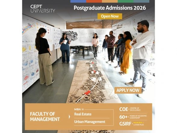Business News | Tap into India's Urban Growth Story with CEPT's Specialised MBA Programs
