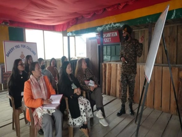 India News | Arunachal Pradesh: Indian Army Provides Bakery Training to Civilians in Menchuka